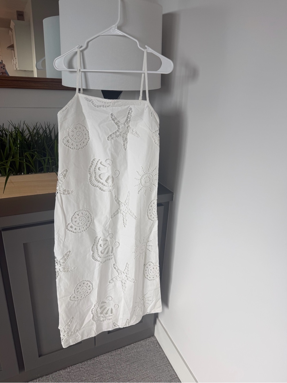 Maude White Eyelet Embroidered Slip Dress